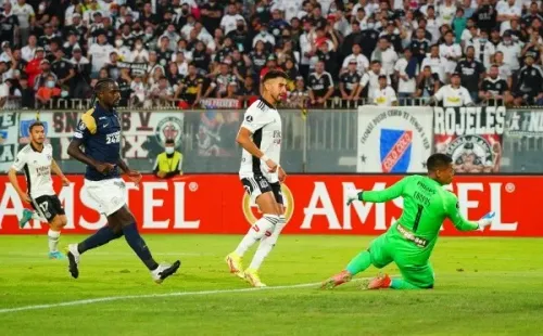 Juan Martín Lucero anotó se segundo tanto en la Copa Libertadores 2022. | Foto: Guillermo Salazar.