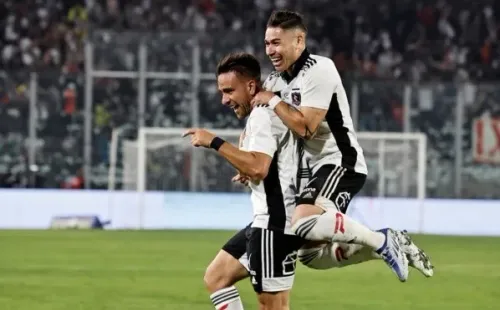 Matías Zaldivia celebra su primer gol en el torneo. Imagen: Agencia Uno