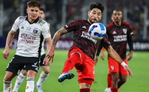 Colo Colo cayó por 2-1 en el primer partido ante River Plate por la Copa Libertadores. | Foto: Agencia UNO.