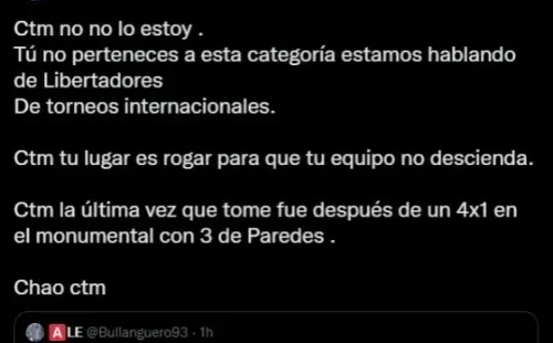 Jorge Valdivia le responde a hincha azul que se quiso pasar de listo. Imagen: captura de pantalla