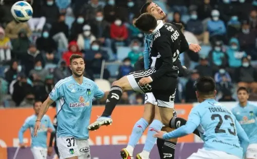 César Fuentes anotó el 1-1 por medio de un gran cabezazo. | Foto: Agencia UNO.