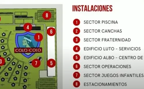 Instalaciones del mega proyecto del CSD Colo Colo | Imagen: Captura de pantalla Asamblea de socios