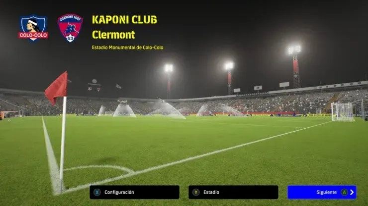 Así se ve el estadio Monumental en el eFootball 2022. Créditos: Felipe Kaponi.