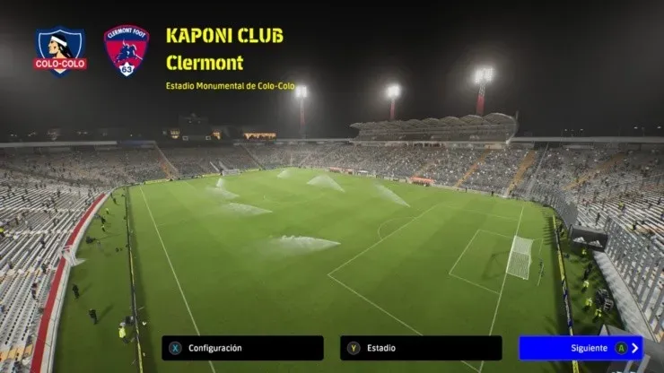 Así se ve el estadio Monumental en el eFootball 2022. Créditos: Felipe Kaponi.