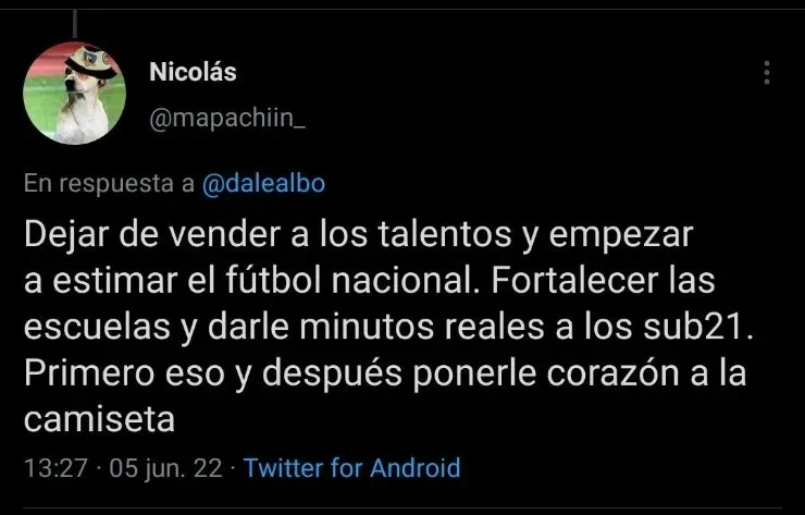 Hinchas de Colo Colo dan su receta para volver a ganar una Libertadores | Captura de pantalla Twitter