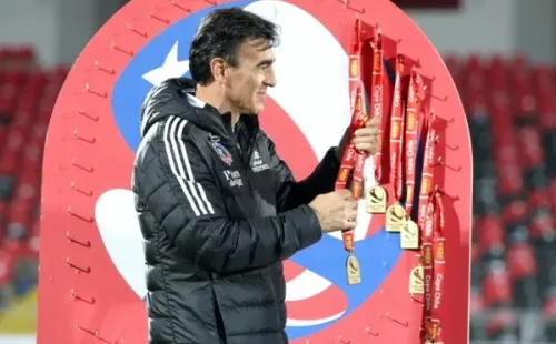 Gustavo Quinteros comanda al Colo Colo campeón de la Copa Chile | Imagen: Agencia Uno