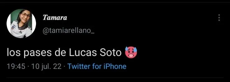 Hinchas enloquecen con el partido de Lucas Soto | Imagen: Twitter