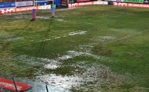 Estado de la cancha del Santa Laura | Imagen: La Tercera