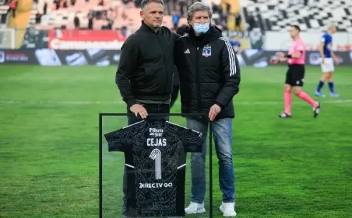 Sebastián Cejas recibió un homenaje en el estadio Monumental. Fuente: Agencia UNO.