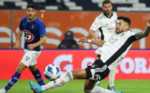 El Gato anotó pero con la mano y no pudo celebrar | Imagen: Agencia Uno