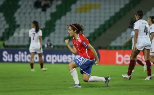 Daniela Zamora abrió el marcador para Chile | Imagen: Conmebol