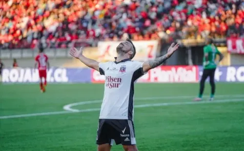 Gabriel Costa marcó el 1 a 0 ante Unión La Calera desde el punto penal. Fuente: Guillermo Salazar.