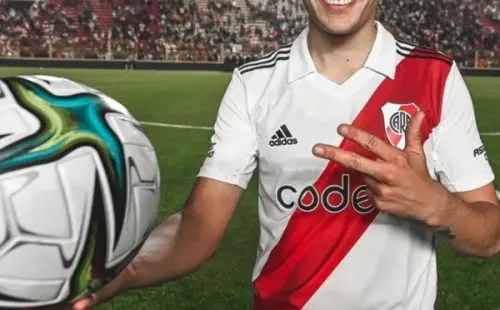Pablo Solari es la gran figura de River Plate y se matriculó con un hattrick ante Defensa y Justicia. Fuente: River Plate.