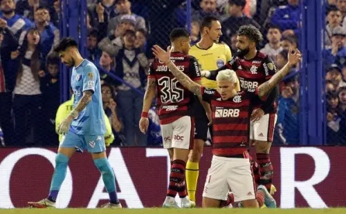 Pedro marcó un triplete ante Vélez y encaminó el paso del Flamengo a la final de la Copa Libertadores. Fuente: Getty Images.