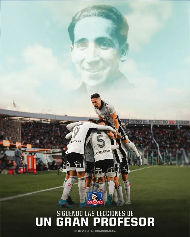 El saludo de Colo Colo en el día del profesor. (Foto: Colo Colo)