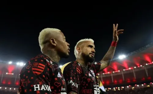 Vidal llegó a 24 copas tras ganar su primer título con el Flamengo en Brasil. | Foto: Getty Images.