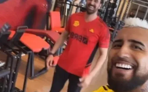 El Rey volvió a los entrenamientos y se ilusiona con jugar la final de la Copa Libertadores. Fuente: Instagram Arturo Vidal.