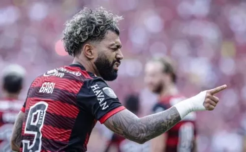 Gabriel Barbosa celebrando el único tanto del compromiso | Imagen: Conmebol