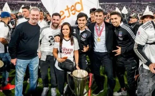 Gustavo Quinteros tuvo a su familia presente en el Estadio Monumental | Imagen: Guillermo Salazar