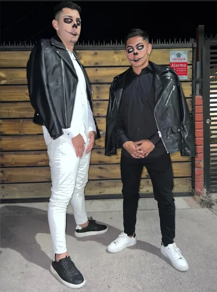 Jordhy Thompson maquillado de calavera.