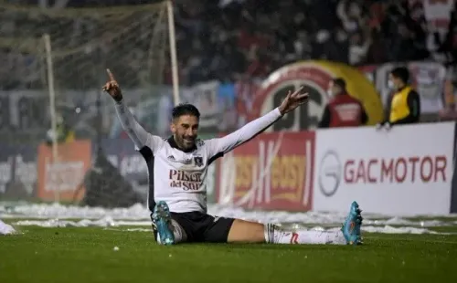 Lucero ya sabe lo que es anotar un triplete en este 2022. Lo hizo ante Deportes Temuco en el duelo de vuelta por los octavos de final de la Copa Chile 2022. | Foto: Agencia UNO.