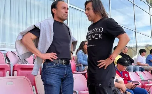 Arturo Sanhueza junto a Jaime Pizarro en Chillán