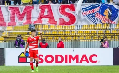 Pablo Solari se matriculó con un doblete esta tarde ante Colo Colo. | Foto: Guillermo Salazar.