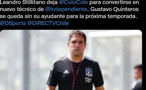 En DirecTV afirman que Leandro Stillitano será el DT de Independiente | Captura