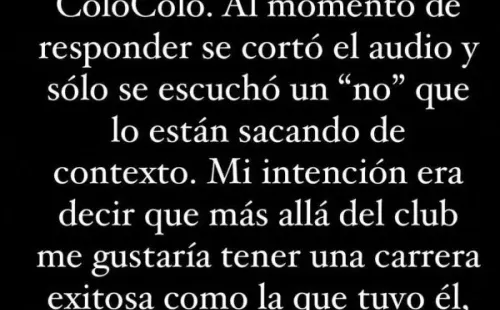 Bruno Barticciotto aclaró sus dichos sobre la posibilidad de llegar a Colo Colo | Imagen: Captura