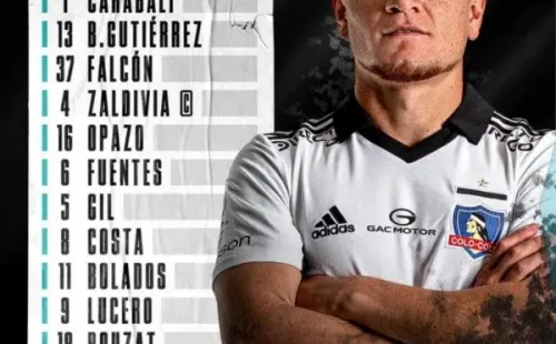 La formación del Cacique para enfrentar al Real Betis de España en el Ester Roa. | Foto: Colo Colo.