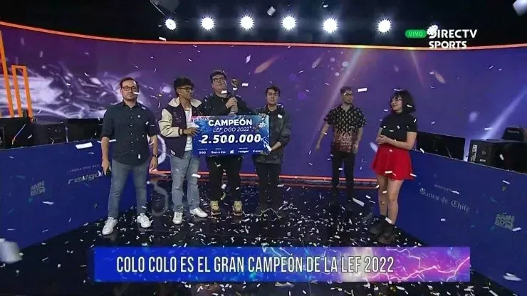 Colo Colo es el gran campeón LEF 2022 en Rocket League de la ANFP. Foto: Captura.
