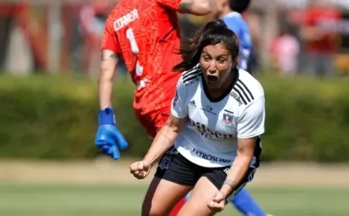 Geraldine Leyton marcó para Colo Colo Femenino ante la U | Imagen: Colo Colo Femenino