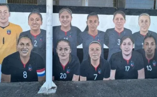 El mural en honor a Colo Colo Femenino campeón de Copa Libertadores en el sector Cordillera| Imagen: Dale Albo