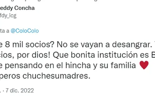 Hinchas de Colo Colo reaccionan al precio de los abonos.