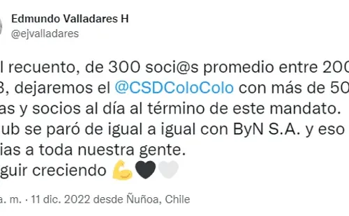 Mensaje de Edmundo Valladares.