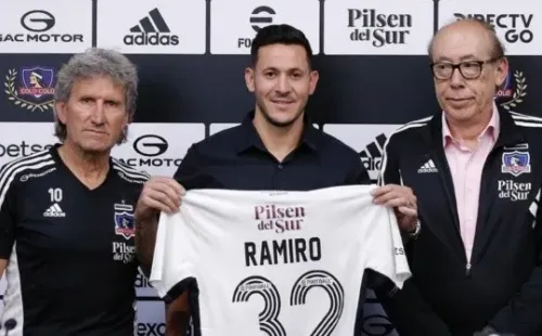 Ramiro González en su presentación en Colo Colo | Imagen: Colo Colo