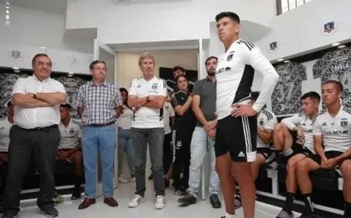 El nuevo capitán de Colo Colo tras la inauguración / Foto: Colo Colo