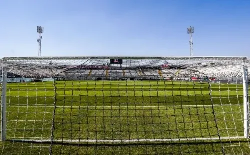 Vista de la portería sur del estadio Monumental. / Foto: Guillermo Salazar
