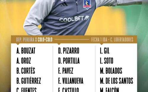 Los citados de Colo Colo.