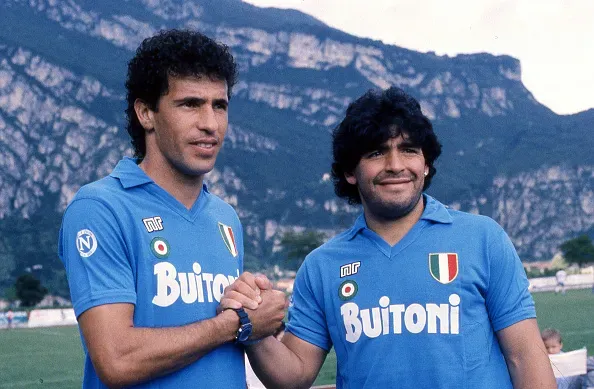 Careca formó una dupla de temer junto a Diego Maradona en el Napoli. / FOTO: Getty Images