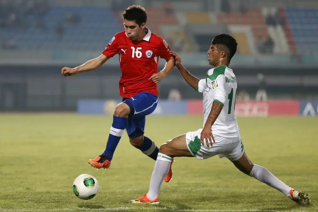 César Fuentes con la Roja en el Mundial de Turquía 2013.