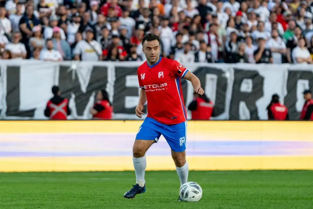 Giuseppe Rossi jugó en el Estadio Monumental en el adiós de Matigol | Foto: Guille Salazar, DaleAlbo