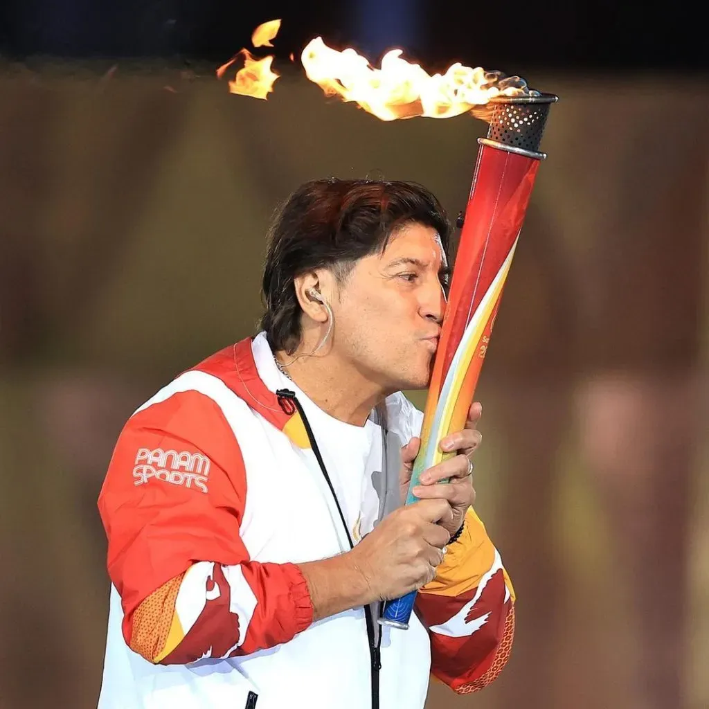 Iván Zamorano dijo presente en la inauguración de los Juegos Panamericanos | Foto: Instagram Juegos Olímpicos.