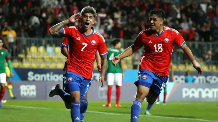 Damián Pizarro fue clave en el triunfo de Chile sobre México en Santiago 2023. Fuente: Photosport.