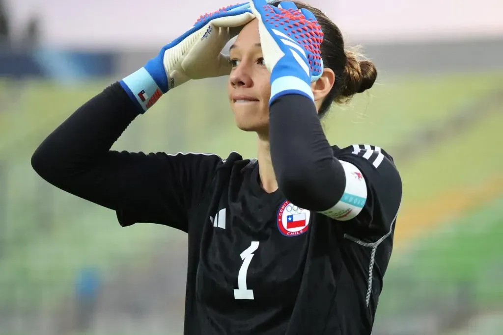 Christiane Endler jugó su último partido por Chile ante Estados Unidos. Fuente: Manuel Lema/Santiago 2023 vía Photosport