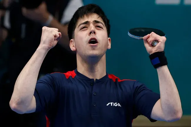 Manuel Echaveguren y una nueva plata. Créditos: Dragomir Yankovic/Parapanamericanos STGO 2023 via Photosport