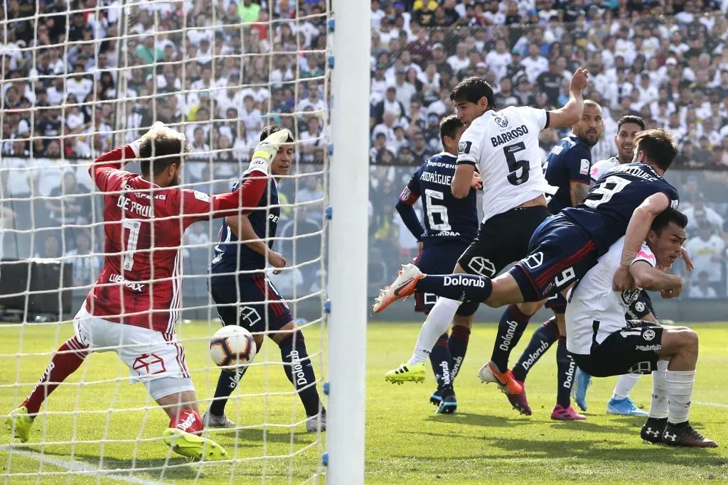 El gol de Barroso a la U en la última jugada del Superclásico 2019 | Foto: Photosport