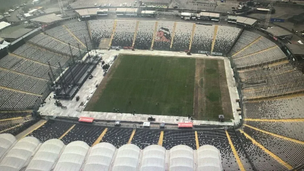 Para el olvido: Así está la cancha del Estadio Monumental.