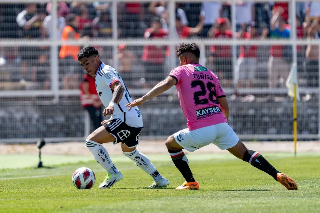 El último partido de Jordhy Thompson en Colo Colo fue vs Palestino. (Foto: Guillermo Salazar/DaleAlbo)