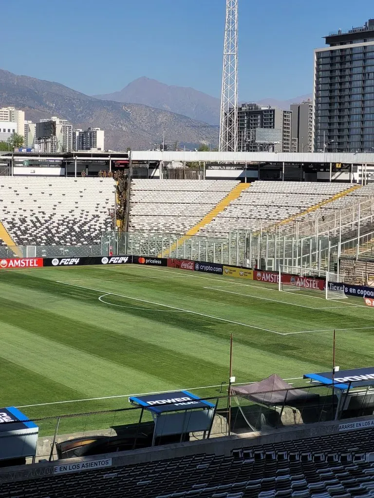 La cancha del Estadio Monumental. (Foto: @ChrisBrandtR)